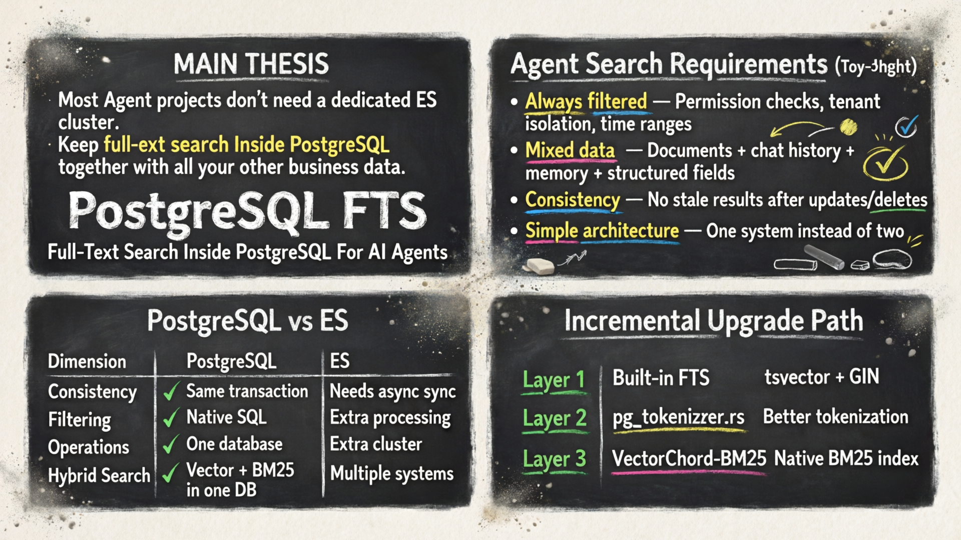 Why PostgreSQL FTS For Agent Projects